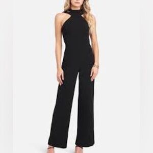 bebe Black Sleeveless Jumpsuit